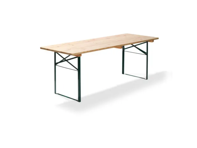 biertafel,HxBxD 780x2200x500mm,rechthoekig,frame donkergroen