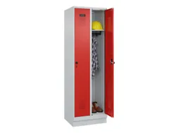locker,HxBxD 1950x600x500mm,2vak,vak B 300mm,draaigrendel,sokkel