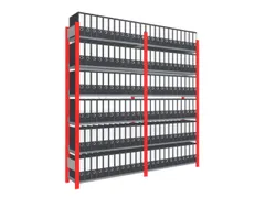 dossierstelling,basis+1xaanbouw,HxBxD 2000x2070x335mm,vaklast 60kg