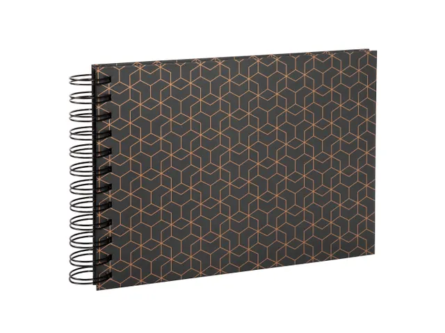 Album photos à spirales 50 pages noires - Format 23x16cm - ARTY - Noi