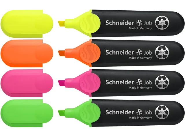 Markeerstift Schneider Job 3+1 gratis assorti karton etui