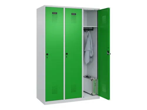 locker,HxBxD 1850x1200x500mm,3vak,vak B 400mm,draaigrendel