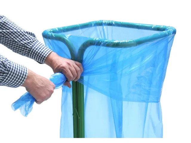 Zelfklemmende Zakhouder, 400 liter Groen