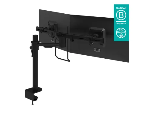 Viewmate monitorarm 2 Schermen Bureau 603 Zwart