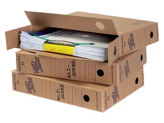 Archiefdoos Loeff 4550 320x240x60mm Bruin - 1