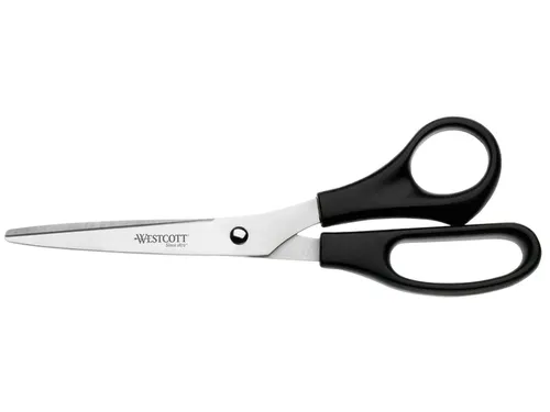Kantoorschaar Westcott 210mm met kunststof grip rvs