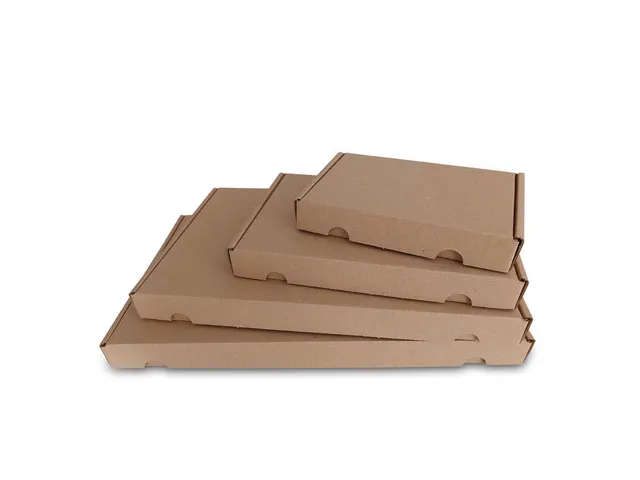 Boîte postale non imprimée 355x230x30mm Simple cannelure brun 50pcs