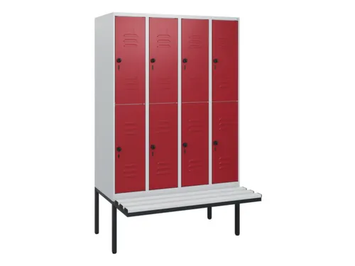 Dubbeldekse dekenkist,HxBxD 1950x1200x815mm,4x2vak.,vak B 300mm