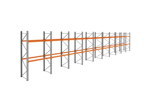 palletstelling,basis+9xaanbouw,HxBxD 3360x19350x1100mm,vakl. 3000kg