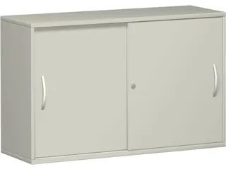 Schuifdeurkast 770x1200x430mm Romp Lichtgrijs Decor Front Lichtgrijs - 1