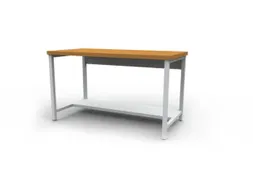 Werktafel 844x1500x750mm Werkblad Multiplex Beuken 25mm Kleur Ral3003