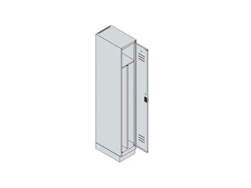 locker voor scheiding van kleding,HxBxD 1950x300x500mm,1vak
