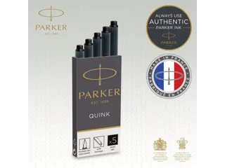 Inktpatroon Parker Quink zwart blister à 10 stuks - 4