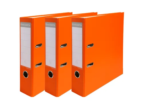 Pak 3 ordners PP/pap A4 80mm oranje PP A4 80mm ORANJE