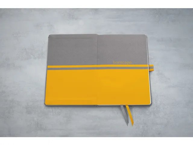 Cahier Linescape A5 gris clair ligné couverture rigide