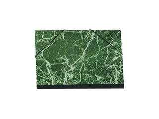 Tekenmap gemarmerd e last. 37x52cm groen - 1