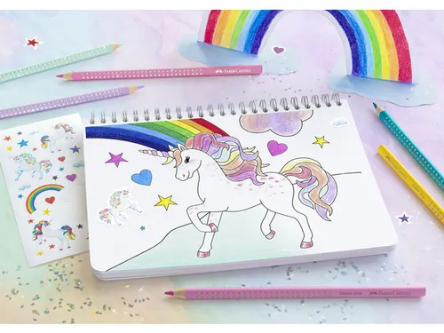 Unicorn Faber-Castell display gevuld met: Colourgrip kleurpotloden div