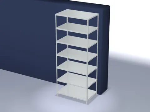 magazijnstelling,grondveld,HxBxD 3000x1300x800mm,vaklast 350kg