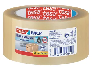 Verpakkingstape Tesapack Ultra Strong 50mmx66m PVC Transparant - 1