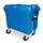 Vuilcontainers,660l,romp HDPE blauw,HxBxD 1165x1265x775mm,4zwenkwielen