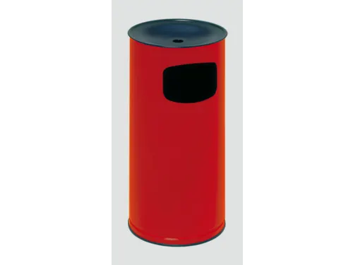 Combi-Asbak 44 Liter HxØ 710x355mm Ral3000