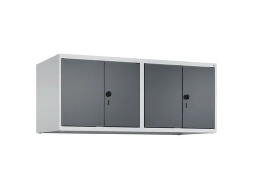 opzetkast,v. locker,4vak.,vak B 300mm,HxBxD 500x1200x500mm,vleugeldeur