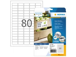HERMA 10901 Power Etiketten A4 35,6x16,9mm Wit 2000 stuks