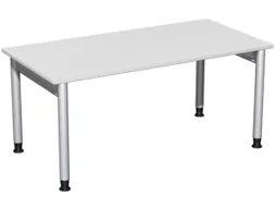 In hoogte verstelbaar bureau,HxBxD 680-820x1600x800mm,blad lichtgrijs