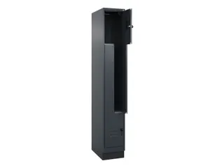 Z-garderobekast,HxBxD 1950x300x500mm,vak B 150/300mm,draaigrendel - 1