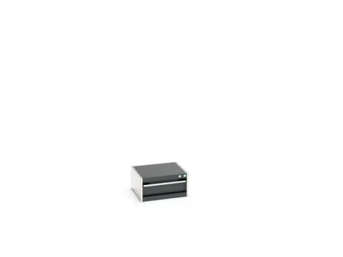 ladekast HxBxD 250x525x525mm 1lade RAL7035 front RAL7016