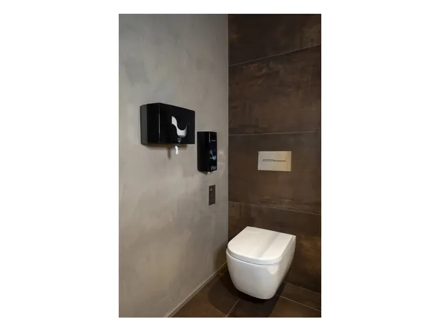 Toiletpapier dispenser Celtex Megamini Easy-Pull zwart