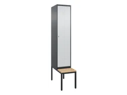 locker voor scheiding van kleding,HxBxD 2120x400x815mm,1vak