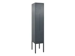 Z-garderobekast,HxBxD 2120x400x500mm,vak B 200/400mm,cil.-slot