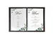 Porte-menu Sigel A4 gris foncé avec insert bambou pour 8 feuilles