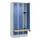 locker met bank,HxBxD 1950x900x815mm,3vak,vak B 300mm,cilinderslot