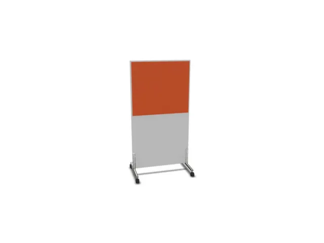scheidingswand,HxB 1545x800mm,MP-lichtgrijs,BN3012-oranje