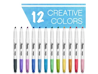 Markeerstift Sharpie S-note Beitel blister à 12 kleuren Assorti - 3