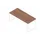 bureau,HxBxD 730x1800x800mm,blad canaletto-hout,sledeframe wit