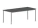 In hoogte verstelbaar bureau,HxBxD 720-840x1800x800mm,MS-donkergrijs