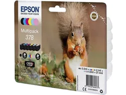 Inktcartridge Epson 378 T3798 6 kleuren C13T37884010