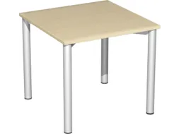 multifunctionele tafel 720x800x800mm vierkant 4-voet Esdoorn RAL9006