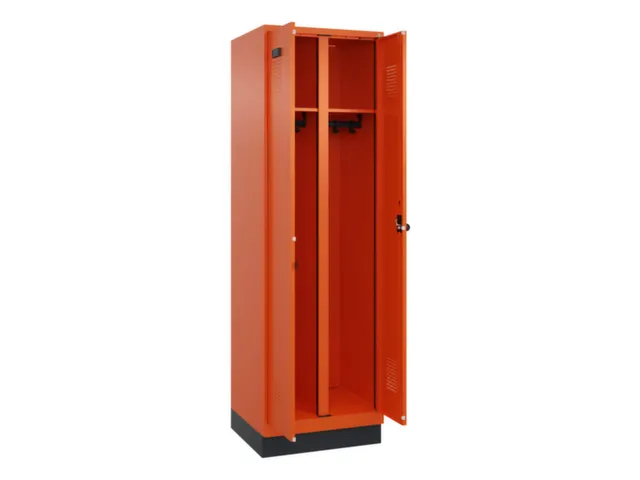 locker voor scheiding van kleding,HxBxD 1950x600x500mm,2vak