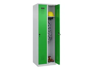 locker,HxBxD 1850x600x500mm,2vak,vak B 300mm,draaigrendel - 1