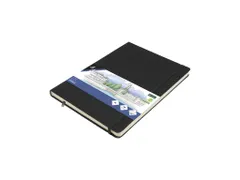 Schetsboek Kangaro A4 zwart PU HC 80 blad 140gr roomwit met elastiek e
