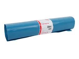 Afvalzak Quantore LDPE T60 120L blauw extra stevig 70x110cm rol à 20s
