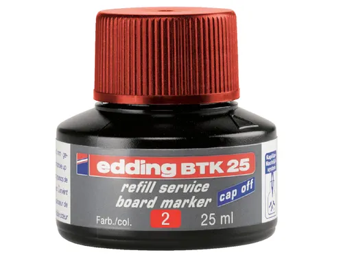 Viltstiftinkt edding BTK25 voor whiteboard rood