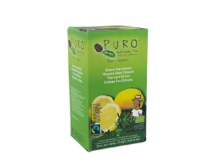 Puro Bio groene thee Citroen Fairtrade 25 zakjes - 1