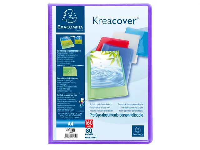 Protège-documents en polypropylène semi-rigide KreaCover Chromaline