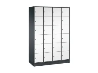 lockerkast,HxBxD 1950x1220x500mm,4x6vakken,cil.-slot,sokkel - 2