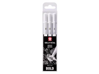 Gelschrijver Sakura Gelly Roll Classic 08 set à 3 stuks wit - 1